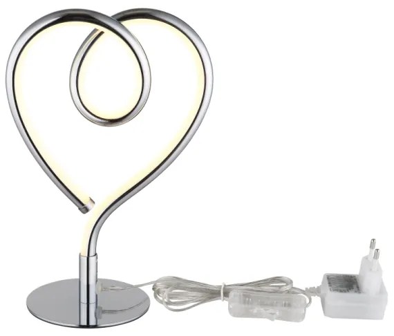 Lampă LED de masă Globo 28054C AMORE LED/6W/230V crom lucios