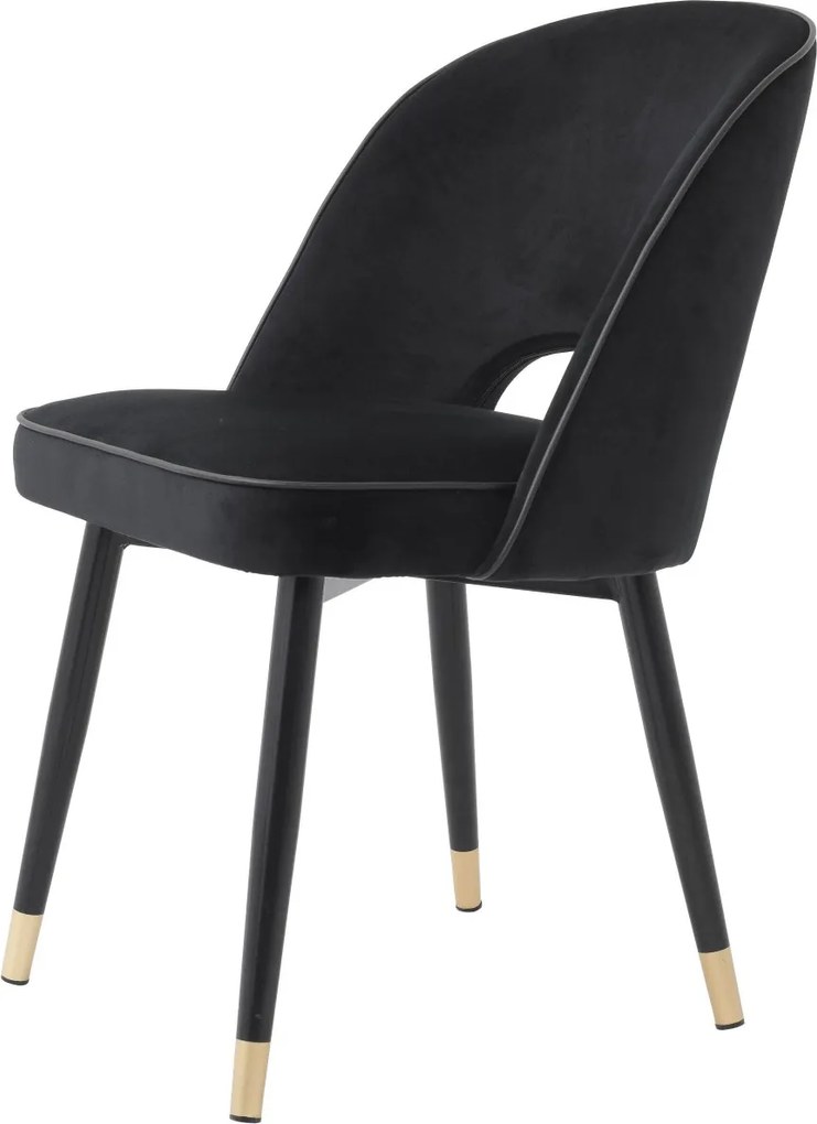 Set de 2 scaune design elegant Cliff, negru 114401 HZ