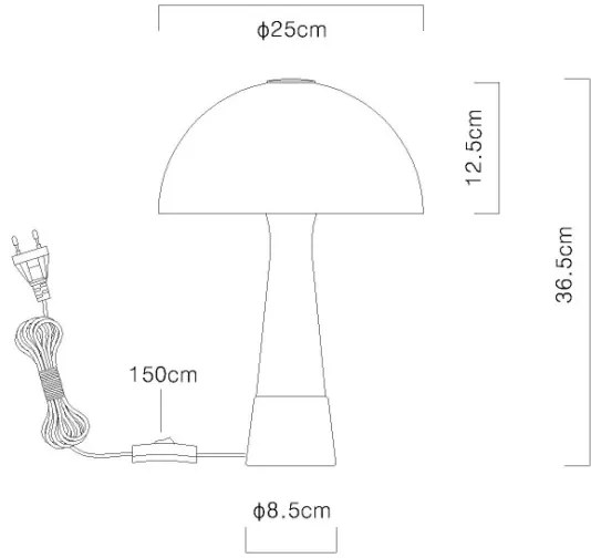 Globo 51570114 - Lampă de masă PAULIN 1xE27ILLU/40W/230V verde