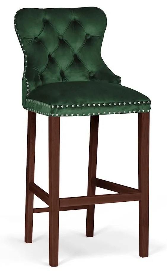 Scaun Bar Madame Verde/Nuc BL78 L70 cm
