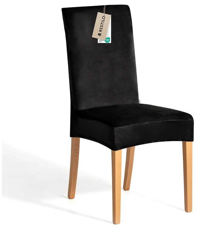 Huse negre 4 buc. elastice pentru scaun 48 cm Sento – Restilo