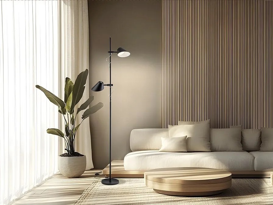 Lampadar/Lampa de podea LED design modern Esino negru