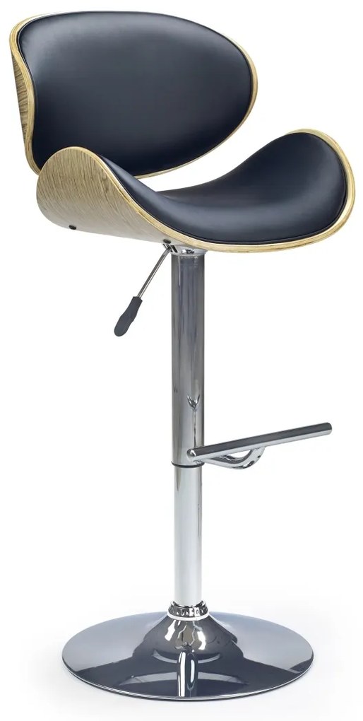 Scaun de bar H-44 stejar negru