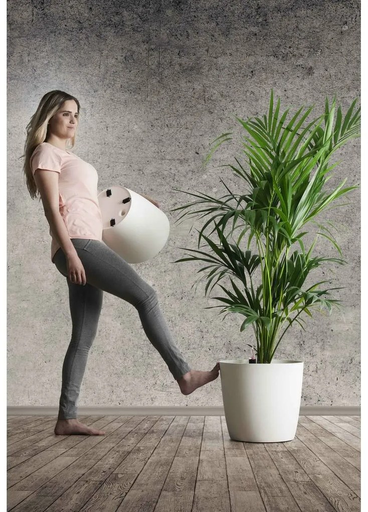 Gardenico Ghiveci Ella Twist 'n' Roll alb, 40 cm, 40 cm