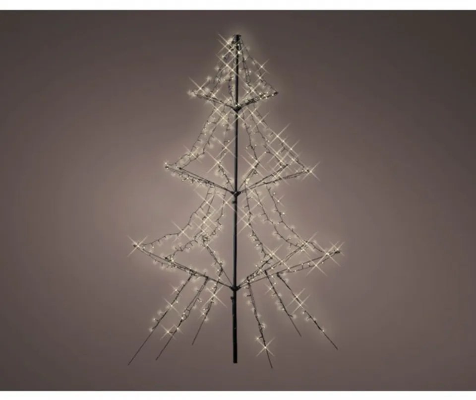 Decoratiune luminoasa Tree metal light-up, Lumineo, H200 cm, 420 LED-uri, lumina calda
