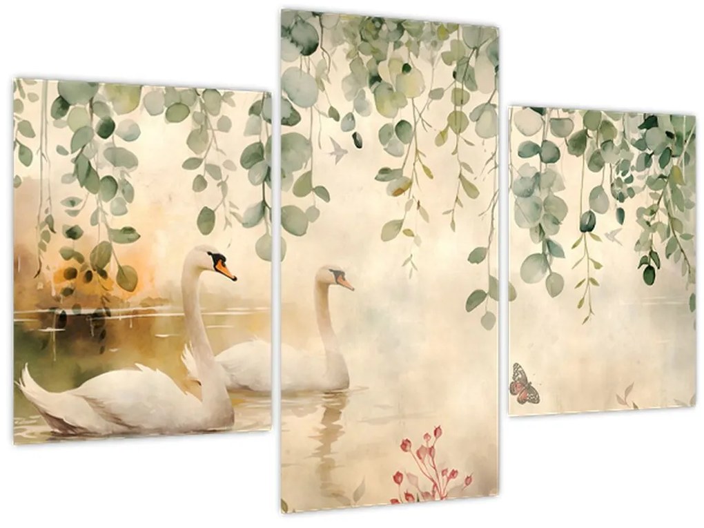 Tablou - Lac, acvariu (90x60 cm)