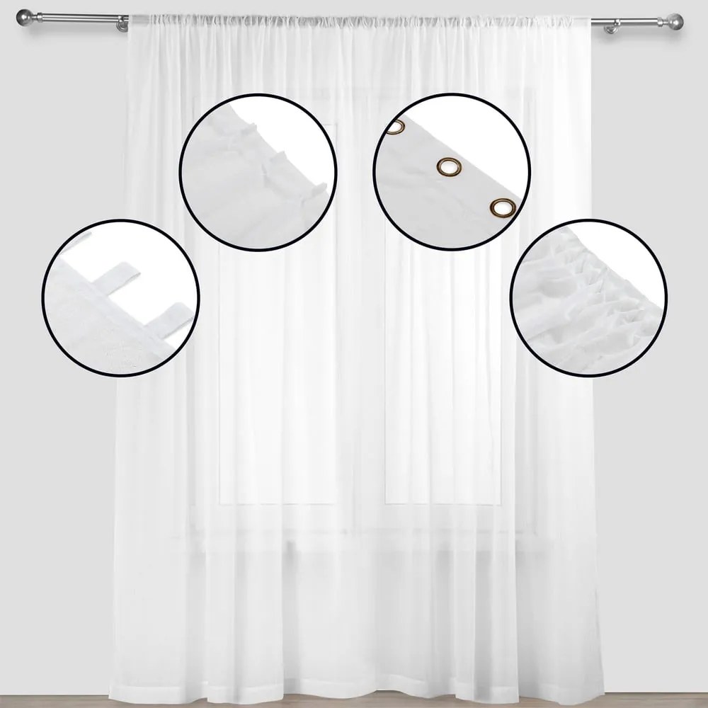 Perdea albă 140x175 cm Kresz – Homede