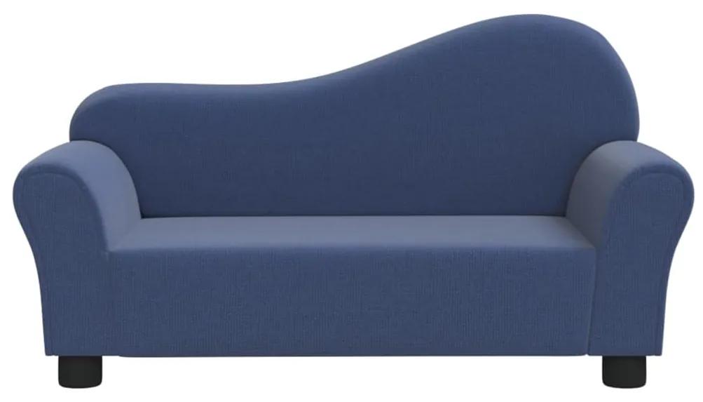 Canapea pentru copii, albastru, material textil Albastru