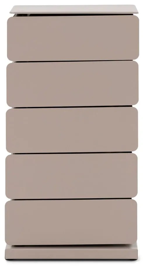 Comodă taupe din metal 37x72x26 cm Joey – Spinder Design