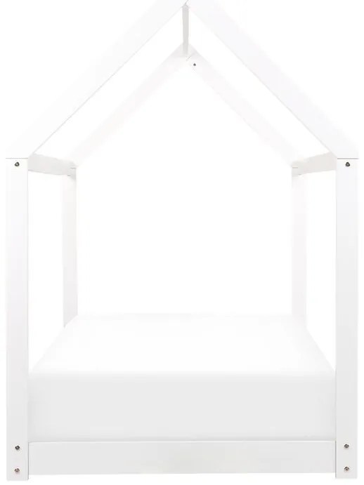 Pat tip casă 200 x 90 cm Tricia (alb) (cu grilă). 1076199