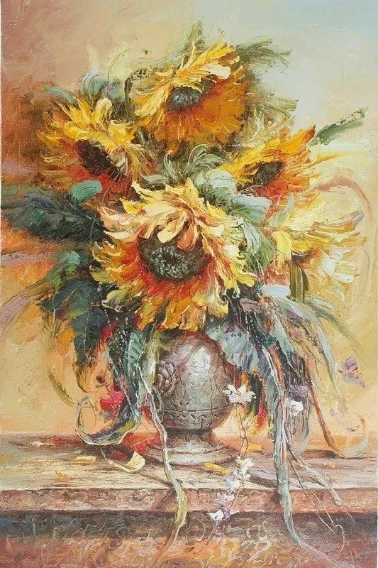 PICTURA IN ULEI Belu Tatiana - FLORAL - BT-42 50 X 40 cm