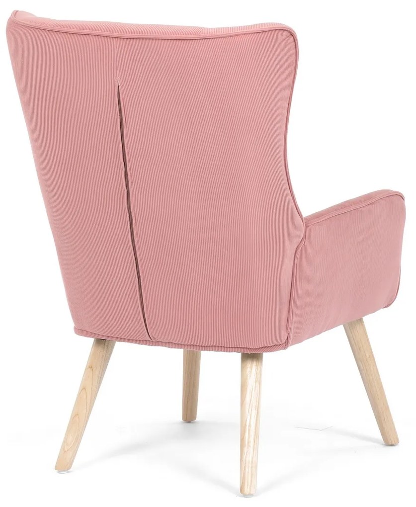 Fotoliu cu spătar înalt PINK2, roz