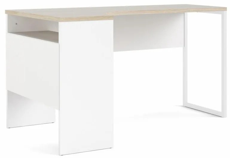 Birou coltar EFREM PLUS cu 2 sertare si blat in decor stejar