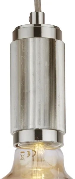 Searchlight 77651SS - Lustră suspendată cu cablu SUSPENSION 1xE27/60W/230V argintie