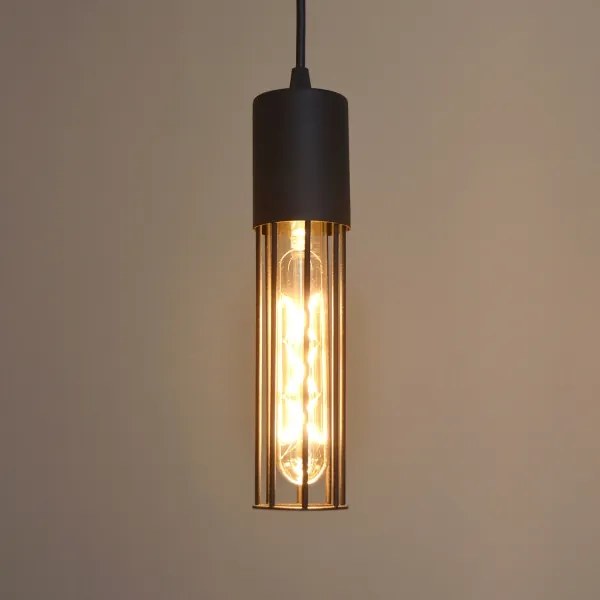 Lustră pe cablu MELODY 2xE27/15W/230V negru