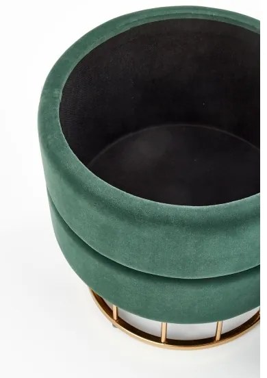 Taburet MINTY d. 37 cm verde/auriu