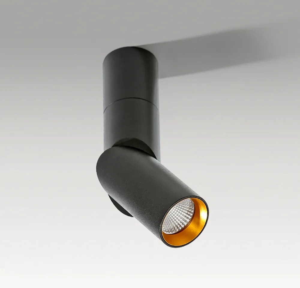 Spot LED modern directionabil aplicat tavan/plafon Santos negru