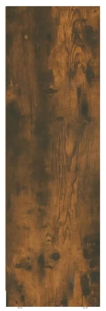 Dulap de baie, stejar fumuriu, 30x30x95 cm, lemn prelucrat Stejar afumat, 1