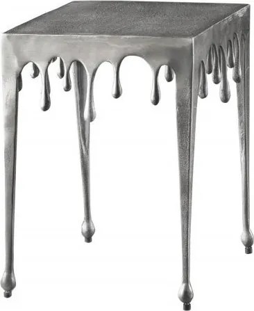 Masuta deosebita design picatura Liquid Line S 44cm, argintiu