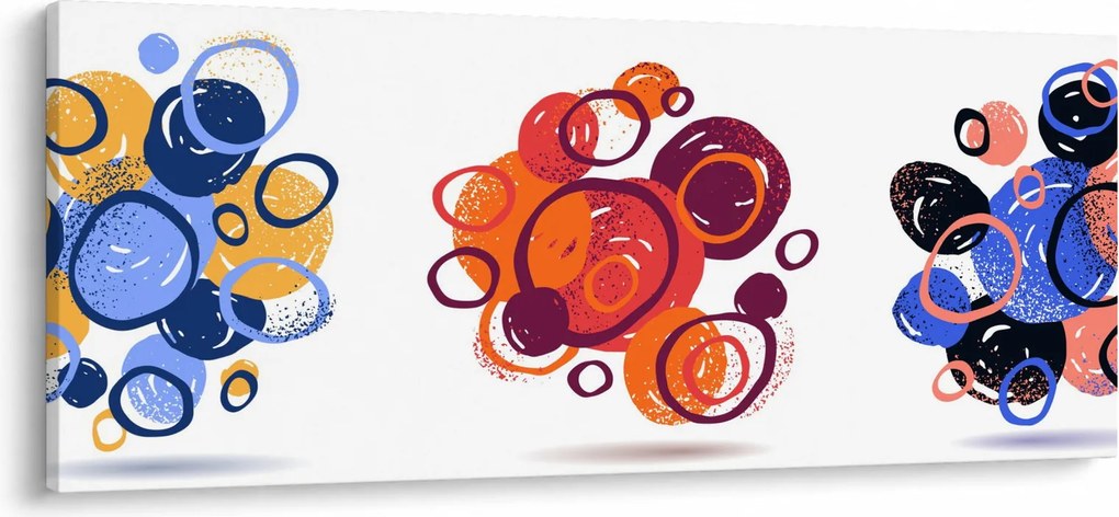 Tabloul cercuri colorate (120x50 cm)