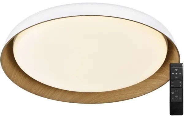 Plafonieră LED dimabilă Top Light SATELLITE LED/48W/230V 3000-6500K alb/maro + telecomandă