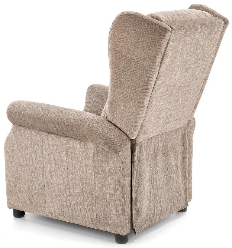 Fotoliu recliner cu functie de masaj Agustin M stofa bej