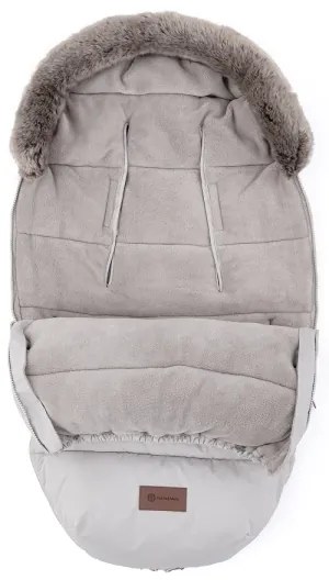 Sac pentru cărucior 4 în 1 PETITE&MARS COMFY Champagne Shower argintiu