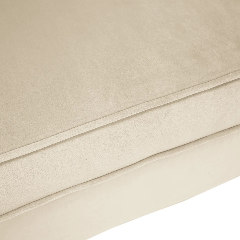 Canapea cu 2 locuri de design, ţesătură Velvet bej/gold crom auriu, EZIO TYP 2