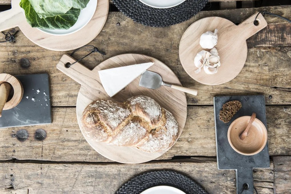 IB Laursen Napron rotund din iuta negru