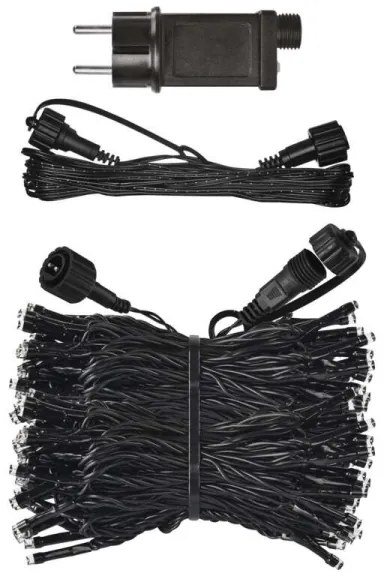 Instalație LED de Crăciun de exterior 100xLED/15m IP44 alb cald