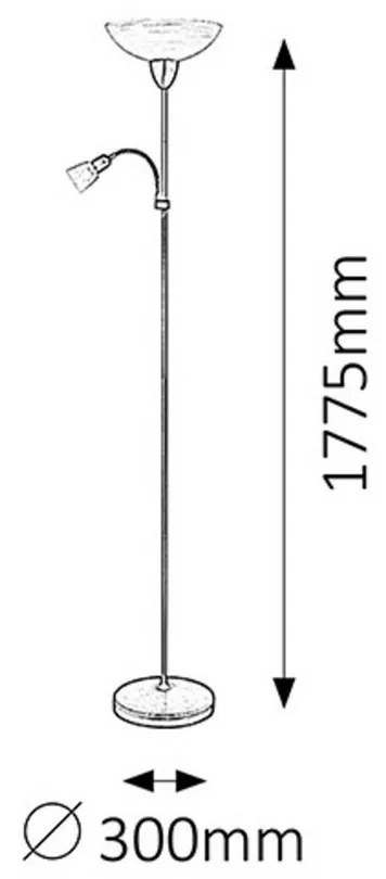 Lampă de podea Rabalux 4019 Pearl classic