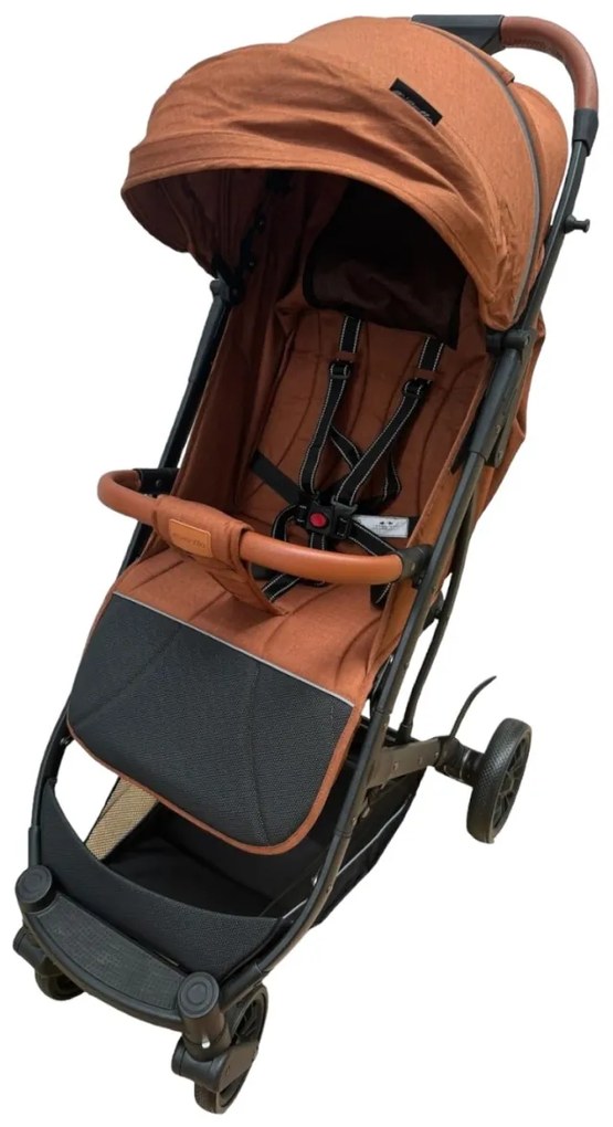 Carucior sport compact cu spatar reglabil, functie de pliere tip troller si husa de picioare. 6-36 luni, Portocaliu - CPC-61-portocaliu