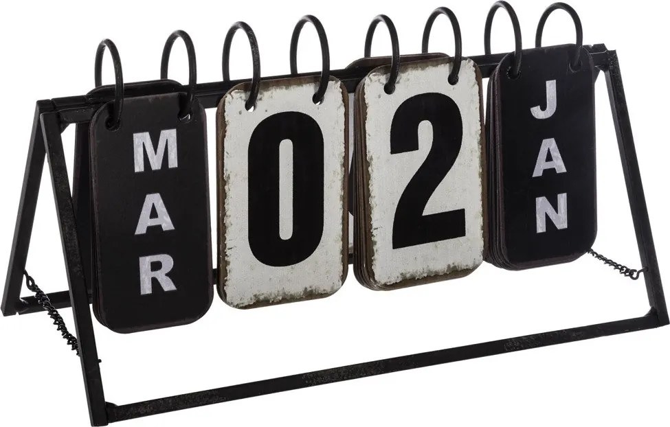 Calendar metalic decorativ