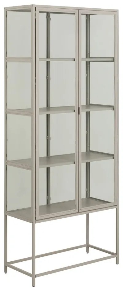 Vitrină gri 77x186x35 cm Seaford – Actona