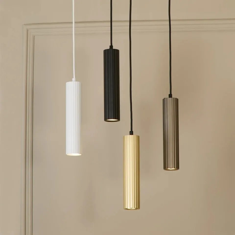 Pendul din aluminiu canelat Anna negru