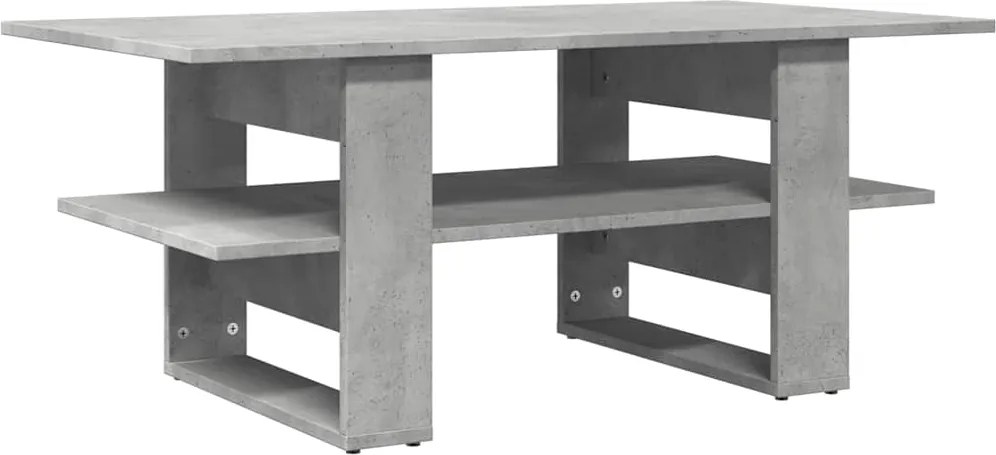 vidaXL Măsuță de cafea, gri beton, 102x55x42 cm, lemn prelucrat