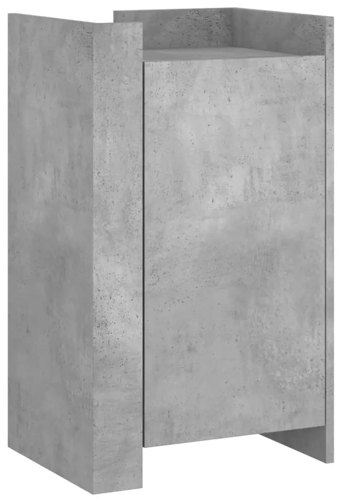 848398 vidaXL Dulap, gri beton, 45x35x75 cm, lemn prelucrat