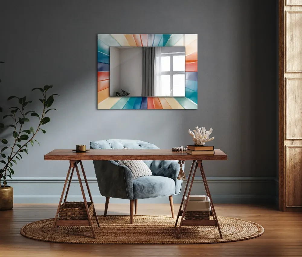 Decorare oglindă Raze de lumină colorate
