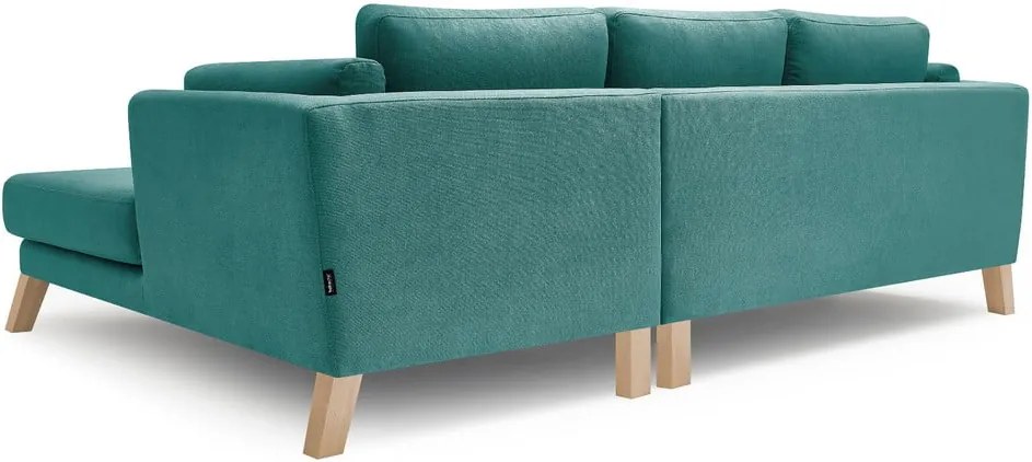 Canapea cu șezlong pe partea dreaptă Bobochic Paris Seattle, turcoaz