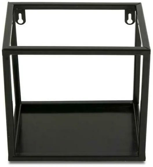 Poliță de perete neagră 20x20 cm