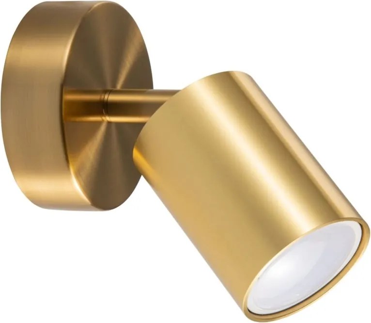 Aplica de perete tip spot LED RGBW dimabilă GOLDI 1xGU10/4,8W/230V, aurie