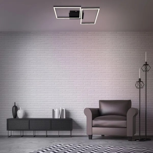 Lustră LED aplicată dimabilă FRAME 2xLED/15W/230V Briloner 3149-018 + telecomandă