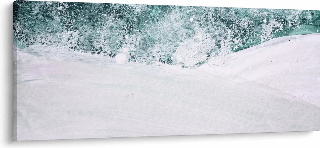 Tablou - Turcoaz abstractizare (120x50 cm)