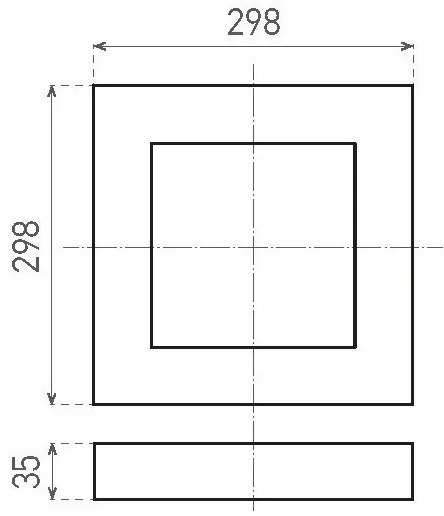 Plafonieră LED FENIX LED/24W/230V 3800K 29,8 cm