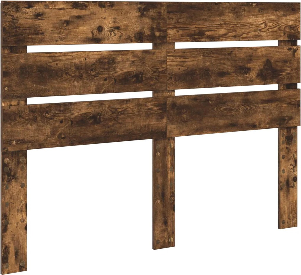 vidaXL Tăblie cap Stejar fumuriu 140 cm Lemn compozit