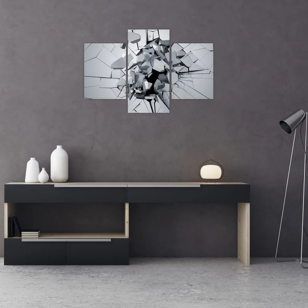 Tablou abstracție 3D (90x60 cm)
