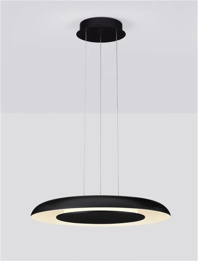 Lustra LED suspendata design modern EPOSI negru D-60cm