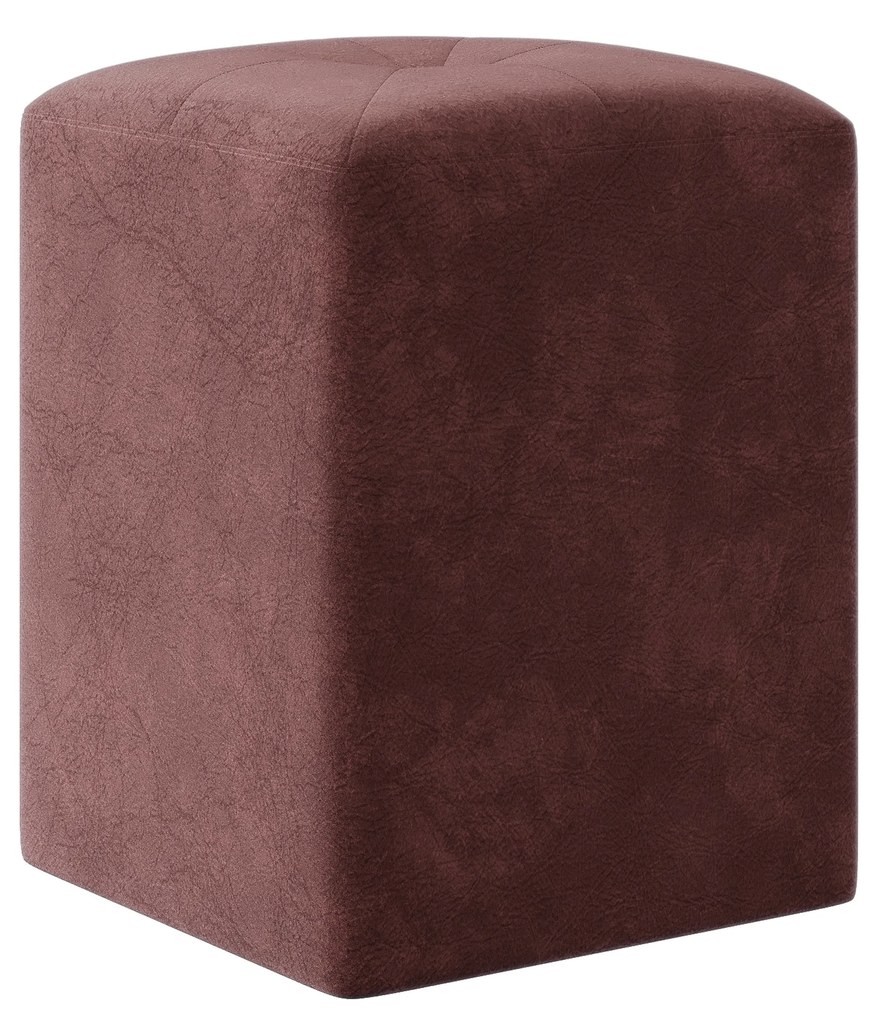 Taburet Tapitat Talin, Mov, Stofa, L 35 x l 35 x H 45 cm