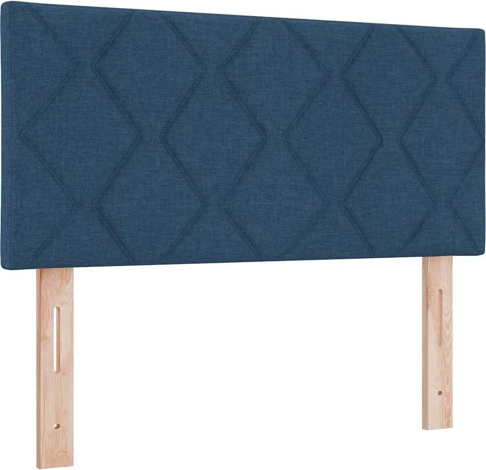 vidaXL Tăblie cap albastru 90 cm țesătură