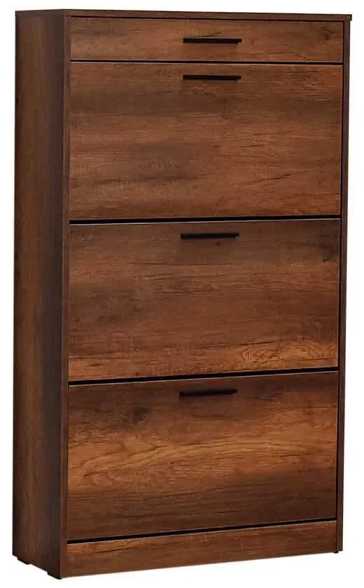 Pantofar Adore, 3 compartimente, capacitate 18 perechi incaltaminte, 75 x 128 x 29 cm